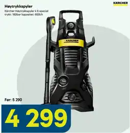 Maxbo Kärcher Høytrykkspyler k 6 special tilbud