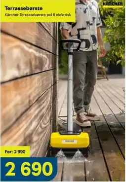 Maxbo Kärcher Terrassebørste pcl 6 elektrisk tilbud