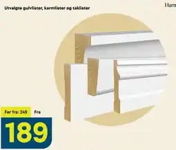 Maxbo Utvalgte gulvlister, karmlister og taklister tilbud