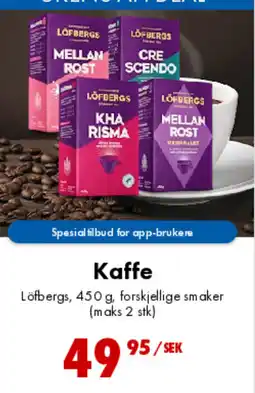 Nordby Supermarket Kaffe Löfbergs tilbud