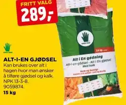 jem & fix ALT-I-EN GJØDSEL tilbud