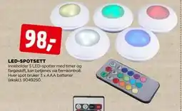 jem & fix LED-SPOTSETT tilbud