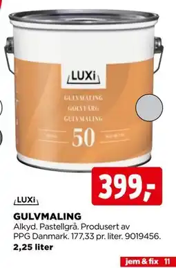 jem & fix GULVMALING tilbud