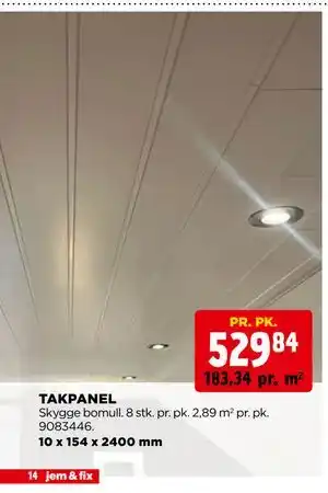 jem & fix TAKPANEL tilbud