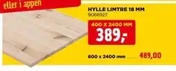 jem & fix HYLLE LIMTRE 18 MM tilbud
