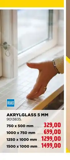 jem & fix AKRYLGLASS 5 MM tilbud