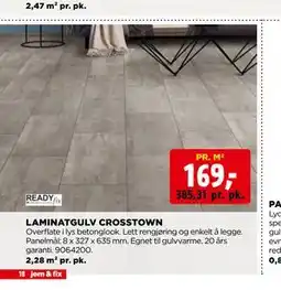 jem & fix LAMINATGULV CROSSTOWN tilbud