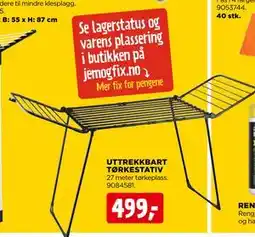 jem & fix UTTREKKBART TØRKESTATIV tilbud