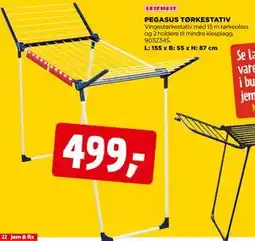jem & fix PEGASUS TØRKESTATIV tilbud