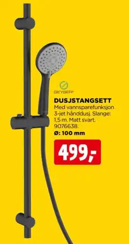 jem & fix Geyser dusjstangsett tilbud