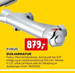 jem & fix Fokus dusjarmatur tilbud