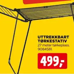 jem & fix Uttrekkbart tørkestativ tilbud