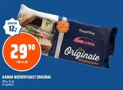 Coop Obs KANDA WIENERTOAST ORIGINAL tilbud