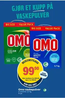 Coop Obs Omo vaskepulver, Medlemspris tilbud