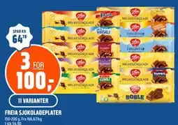 Coop Obs FREIA SJOKOLADEPLATER tilbud