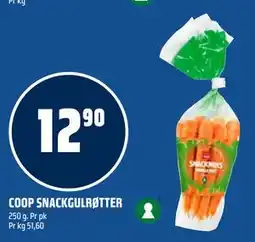 Coop Obs COOP SNACKGULRØTTER tilbud
