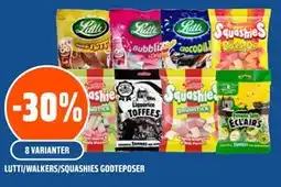 Coop Obs LUTTI/WALKERS/SQUASHIES GODTEPOSER tilbud
