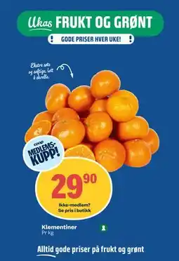 Coop Obs Klementiner, Medlemspris tilbud