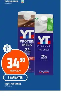 Coop Obs TINE YT PROTEINMELK tilbud