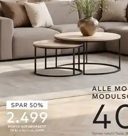 Skeidar PORTO SOFABORSETT tilbud