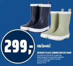 Coop Obs OKIDOKI PLASK GUMMISTØVLER BARN tilbud