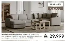 Skeidar MODERN LIVING MODULSOFA tilbud