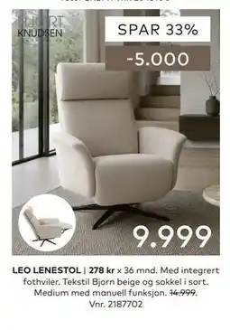Skeidar LEO LENESTOL tilbud