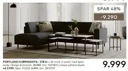 Skeidar PORTLAND HJØRNESOFA tilbud