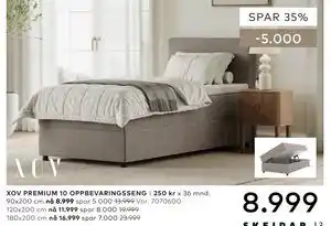 Skeidar XOV PREMIUM 10 OPPBEVARINGSSENG tilbud