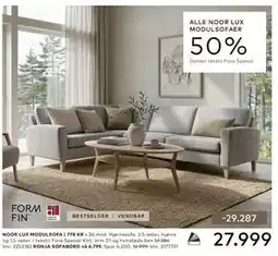 Skeidar NOOR LUX MODULSOFA tilbud
