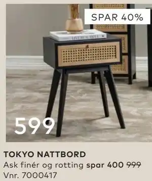 Skeidar TOKYO NATTBORD tilbud