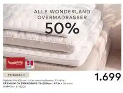 Skeidar ALLE WONDERLAND OVERMADRASSER 50% tilbud