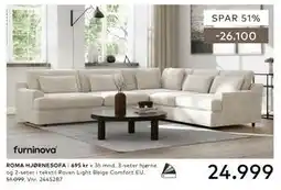 Skeidar ROMA HJØRNESOFA tilbud