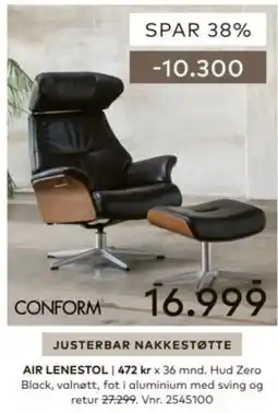 Skeidar Conform Air Lenestol tilbud