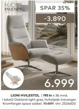 Skeidar Hjort Knudsen Loni hvilestol tilbud
