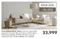 Skeidar VILLA MODULSOFA tilbud