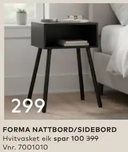 Skeidar FORMA NATTBORD/SIDEBORD tilbud