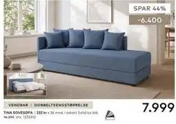 Skeidar TINA SOVESOFA tilbud