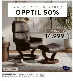 Skeidar STRESSLESS RUBY tilbud
