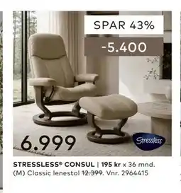 Skeidar STRESSLESS CONSUL tilbud