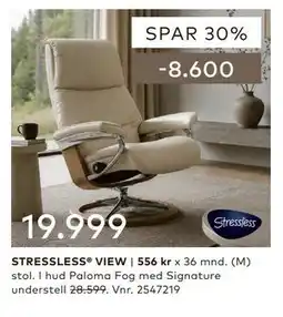 Skeidar STRESSLESS VIEW tilbud