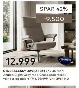 Skeidar STRESSLESS DAVID tilbud