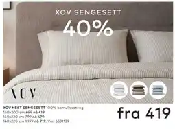 Skeidar Xov sengesett tilbud