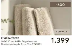 Skeidar Riviera teppe tilbud