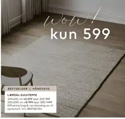 Skeidar LærDal gulvteppe tilbud