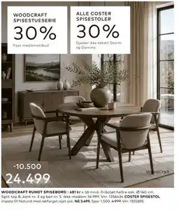 Skeidar WOODCRAFT RUNDT SPISEBORD tilbud