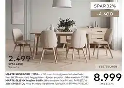 Skeidar MARTE SPISEBORD tilbud