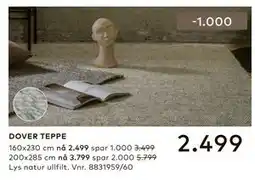 Skeidar DOVER TEPPE tilbud