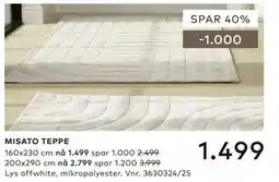 Skeidar MISATO TEPPE tilbud