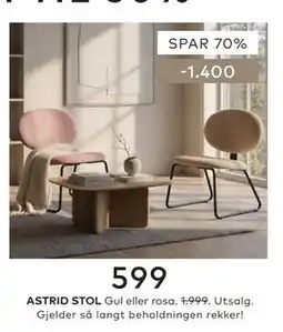 Skeidar ASTRID STOL tilbud